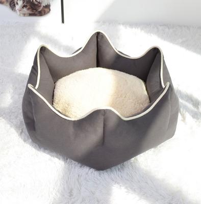 China Travel Pet Supplies Around Soft Warm Washable Cat Sleep Bed Deep Dog Nest Bed for sale