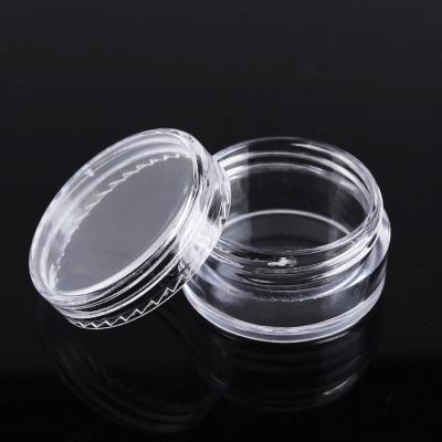 China 3g Picosecond Plastic Powder Jars Eyeshadow Cosmetic Transparent Empty Lipstick Container Jar for sale