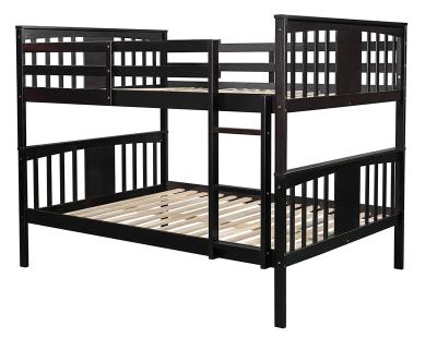 China Wholesale Modern Simple Design Detachable Twin Wooden Beds Furniture Set School Student Dormitory Double Wood Bed Frame With Ladder for sale