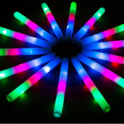 China Custom foam logo 48cm glow sticks LED foam glow sticks for wedding raves, concert, party, camping, sporting events for sale