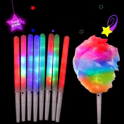 China PC Cotton Candy Cones Reusable Led Colorful Glowing Marshmallow Sticks Glowing Luminous Gifts Marshmallow Cone Stick Christ for sale