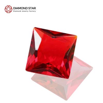 China Game or Fire DiamondStar Ruby Asscher Brilliant Cut GRC Color Certified Real Ruby Gemstone Carat Loose Lab Wholesale Price Gems Jewelry Accessories for sale