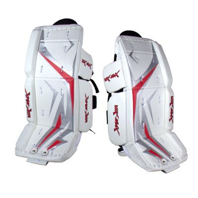 China For Hockey Sport Ice Hockey Roller Hockey Goalie Equipment Goalie Leg Guards For Hockey Sport for sale