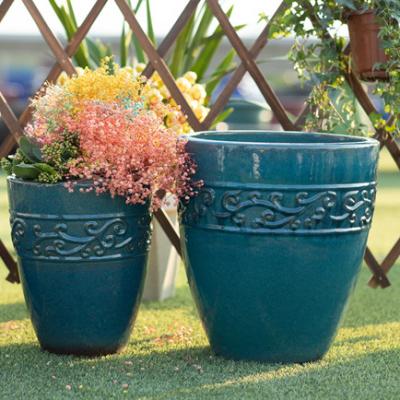 China Traditional Flower Vase Pots For Home Decoration Cavity Vase Orchid Flower Pots Wholesale Ceramic Pot For Plants for sale