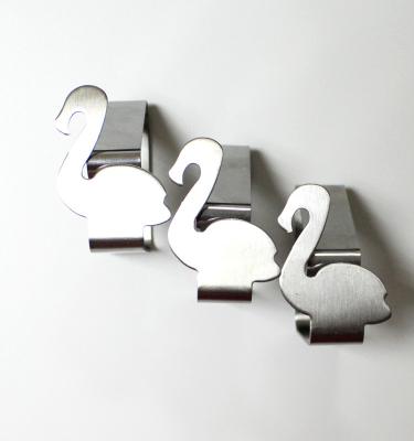 China Stainless Steel Flamingo Shape Stainless Steel Tablecloth Weight Holds Clips for sale