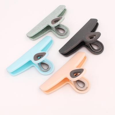 China Wholesale Customized Viable Large Size Plastic Color Food Storage Bag Clip Photo And Bag Sealing Clips for sale