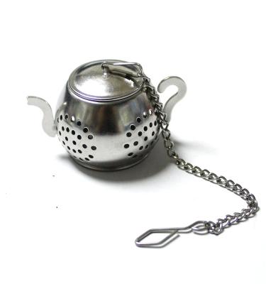 China Viable Hot Sale Mini Teapot Shape Stainless Steel Tea Infuser for sale