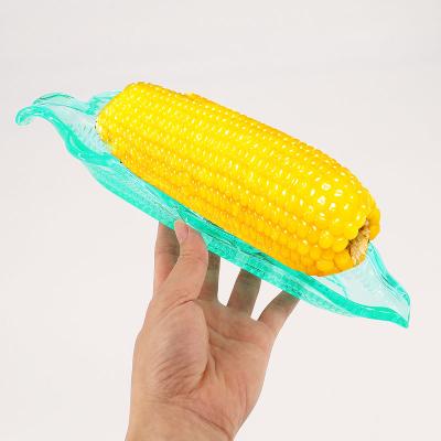 China Sustainable BBQ Tools Plastic Corn Cob Shaped Rack Trays Dishes for sale