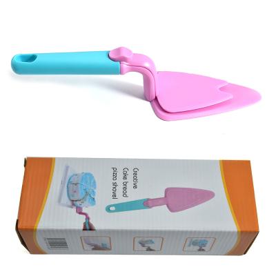 China Sustainable Plastic Adjustable Cake Turner Cake Cutter And Server Cake Shovel for sale