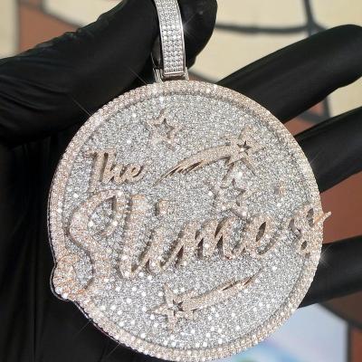 China Custom Hiphop Diamond 925 Sterling Silver Custom Pendants Iced Out Custom Pendant Pendant for sale