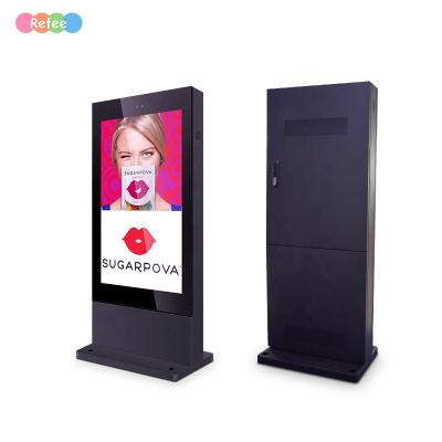 China Indoor Totem 55 Inch Android Monitor LCD Digital Display 2500nits Interactive Advertising Signage Kiosk for sale