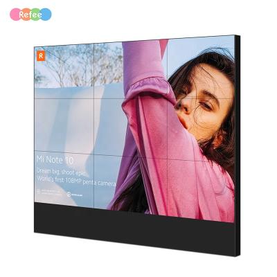 China Refee Indoor 46 49 55 Inch 4k Indoor Splicing Multi Seamless 2x2 3x3 4x4 LCD Video Wall Panel Display Price Advertising Screen for sale