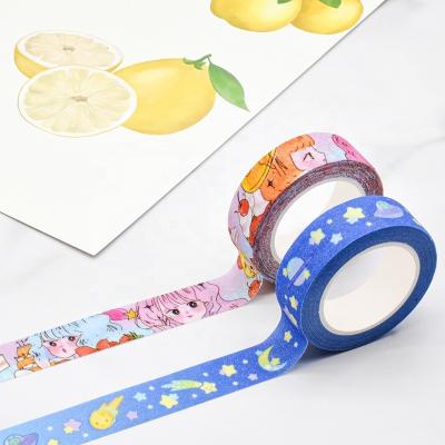 China Waterproof Decorative Custom Printed Colored Painting Paper Hot Sale Washi Tape for sale