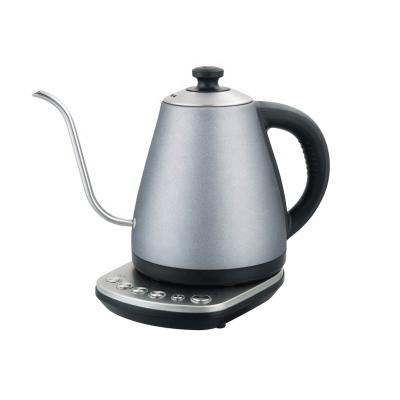 China 360 Degree Rotation Base 2021 Household Appliances 1.0L Digital Control Portable Coffee Pot Spout Stainless Steel Kettle Electric Kettle for sale