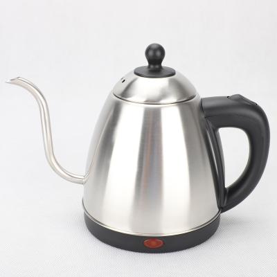 China 360 Base 2021 Degree Small Appliances 0.8L Stainless Steel Coffee Pot Gooseneck Electric Kettle Rotating Water Heater Kettle for sale