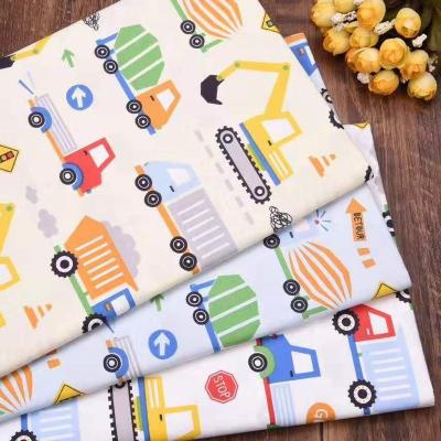 China New simple pattern cotton pajamas fabric for animal summer designs baby suit cotton fabric 1.6m width for sale