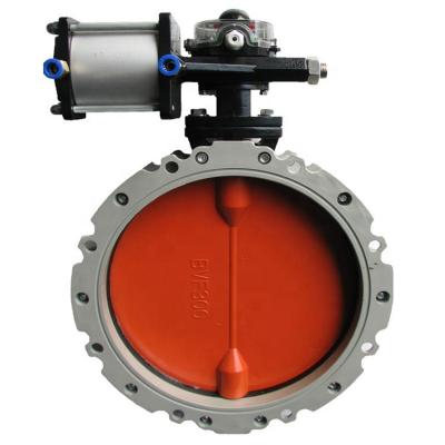 China General DN300 Double Flanges Powder Butterfly Valve For Cement Silo for sale