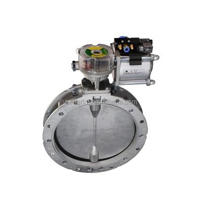 China SICOMA SD300 General Single Flange Powder Butterfly Valve For Cement Silo for sale