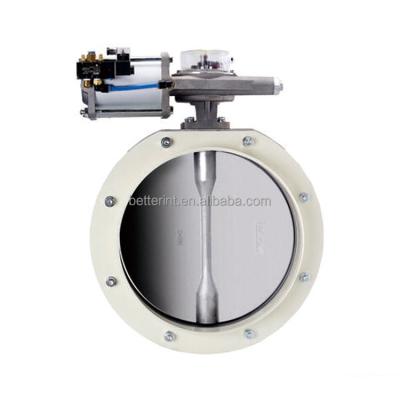 China SICOMA SD400 General Single Flange Powder Pneumatic Butterfly Valve For Cement Silo for sale