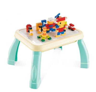 China DIY TOY Wholesale Plastic 150PCS Building Block Studying Table Playing Block Desk For Kid for sale