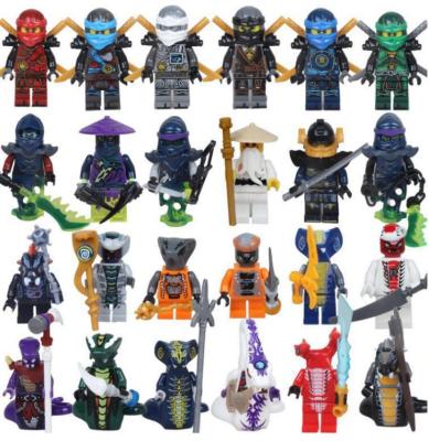 China Fuuny 24 Styles NINJA Hero Kai Jay Cole Zane Lloyd Avenge Ninjagos Action Toy Gift Building Blocks Number for Kid for sale