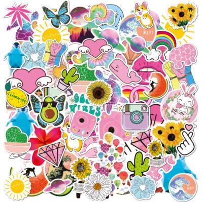 China Waterproof+Eco-friendly 100PCS Vsco INS Style Sticker Animal Girl Anime Cool Sticker For Kids Children Laptop Case Car for sale