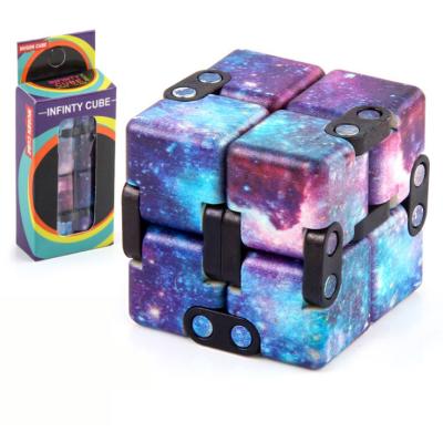 China Colorful Funny Educational Cube Puzzle Infinity Cube Hand Game Moving Person Toys Decompression Hand Game Magic For Adults Children for sale