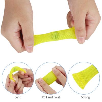 China Marbles Ball Autism Anxiety Nylon Sensory Toys Relaxing Hand Stirring Person Toys Braided Mesh With Marble for sale