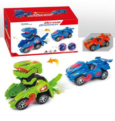 China Transform Tank Plastic Electronic Transformable Car Hot Selling Variable Dinosaurs Robot Toy For Kid for sale