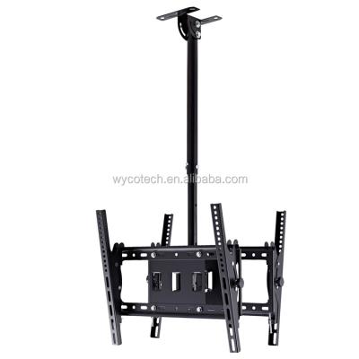 China SPCC Cold Rolled Steel Double Face 26-65 Vesa 420x415mm LCD Monitor Ceiling Hanger Ergonomic Double Wall Mount Shopping Mall TV Bracket Ceiling » for sale