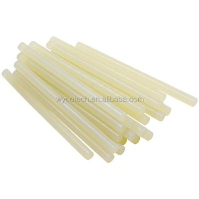 China High Quality High Viscosity 11mm Milky White 7mm Stick for Faux Leather, Rosin Resin and EVA Sticks Material Hot Melt Glue for sale