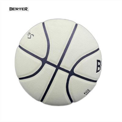 China Basketball Matches Light-absorbing Customized High Quality PU Leather Green Material Hot Sale Basketball Basketball for sale