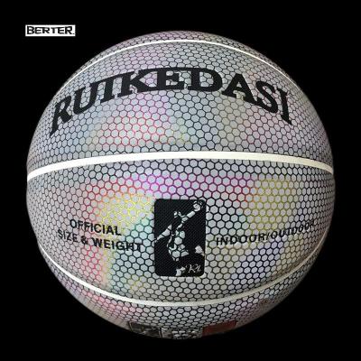 China 2023 Custom Basketball Matches Basket Ball High Quality Good Quality Basket Balls PU Leather Reflective Basketball 2023 Design New for sale