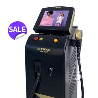 China Whitening New Alma Soprano 755 808 Diode Laser Platinum Ice Rise 2 Years Warranty 1064 Soprano Ice Platinum Hair Removal Machines for sale