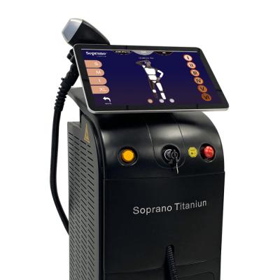 China Hair Removal 1064 755 808 Three Wavelength Diode Laser Soprano Alexandrite Laser Hair Removal for sale