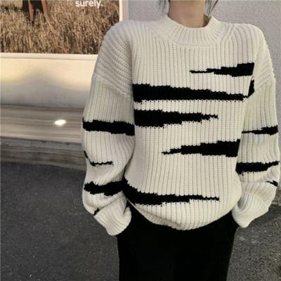 China Newest Anti-wrinkle Factory Wholesale High Quality Custom Pullover Knitted Sweater For Women Girls Ladies Sheath Long Casual for sale