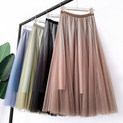 China Wholesale Custom Poncho Gauze Fishtail Casual Skirt High Quality Factory Anti-Static Women's Skirt Long Skirts For Ladies Girls for sale