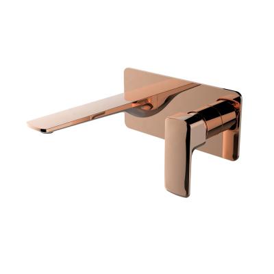 China Modern DIY Customized Finish Wall Mount Brass Faucet Mixer Bathroom Faucet For Basin for sale