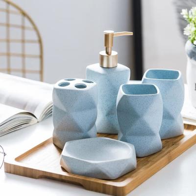 China Sustainable Star Shape Blue And Pink Beach Theme Bathroom Accessories Free Shipping for sale