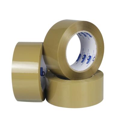 China Waterproof transparent brown bopp tape for packing express packing tape low noise silent tape for sale