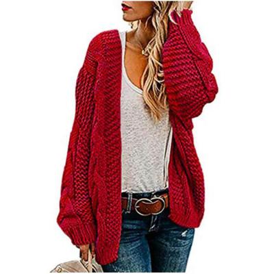 China Cardigan 2021 Warm Autumn Winter Breathable Wool Women Clothing Coat Sweater Custom Fashion Trendy for sale