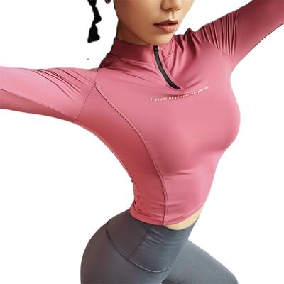 China Breathable Women Yoga Zipper Jacket for sale