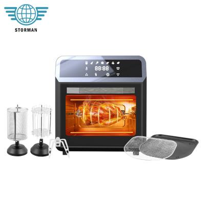 China Household New Arrival Steamer 14L Stainless Steel Digital Evident Glass Electric Steamer Oven Air Fryer Toaster for sale