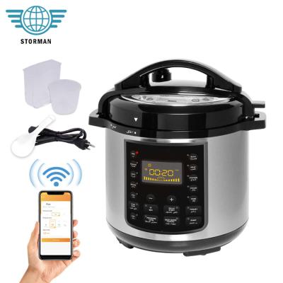 China Hotel Competitive Price Custom Stainless Steel Household Smart Wifi App Control 6Qt Electric Pressure Cooker for sale