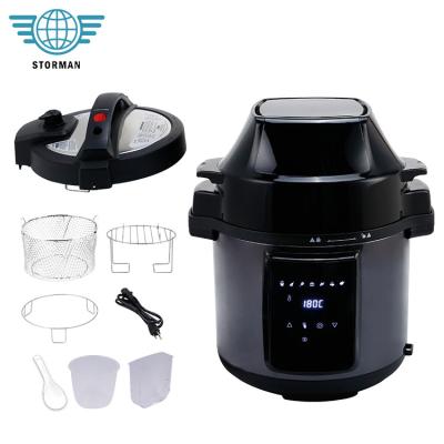 China Hotel Quality Home Appliance Premium Universal Timing Function 2 in 1 Pressure Cooker Air Fryer Oven for sale