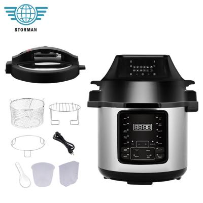 China Household Premium Quality Less Oil Fast Cooking Digital 2 in 1 Electric Pressure Cooker Smart Air Fryer Oven for sale