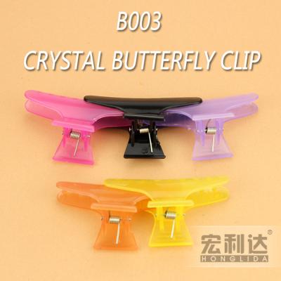 China Professional Fashion Decorative PP Butterfly Hair Plastic Clips Claw for sale