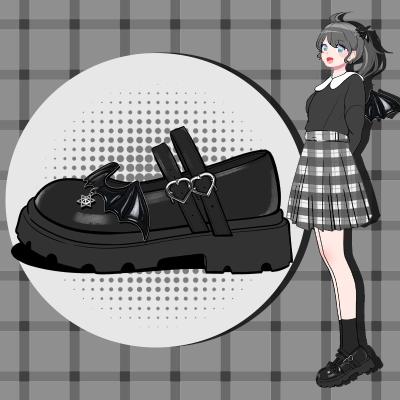 China Fashion Trend Kawaii Lolita Mary Jane Shoes Lovely Girls Students Cosplay Shoes Women Pu Leather Platform Shoes Ladies Black Pumps for sale