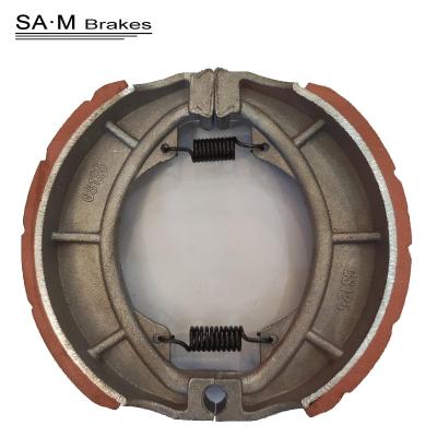 China SAM Factory Hard Leather Soft Leather Motorcycles Parts Professional Brake Shoes For Gs125 Motorcycle Drum Brake System for sale