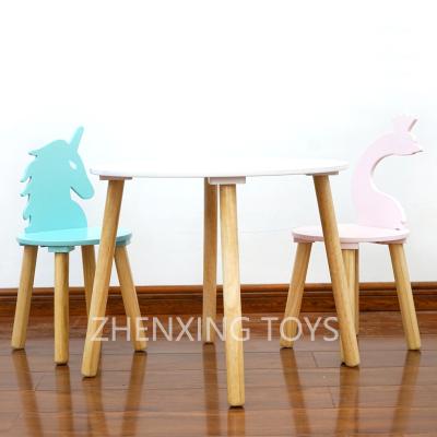 China Wooden cute wooden kid's table and chair set, furniture set for sale